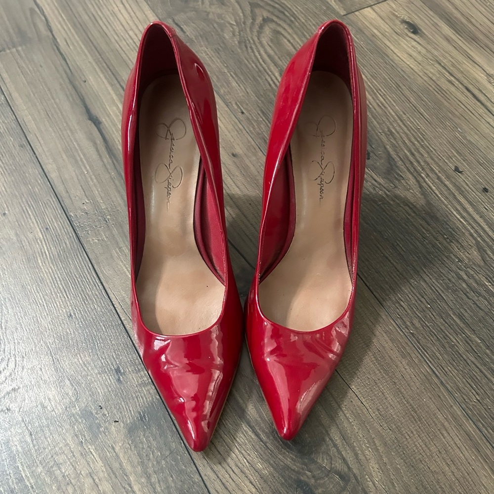 Red Jessica Simpson Pumps
